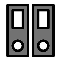 File Folders Vector Icon