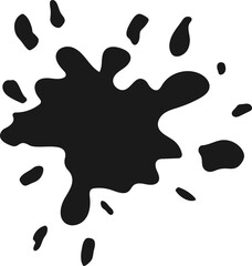 Ink Splash Shape Vector