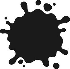 Ink Splash Shape Vector