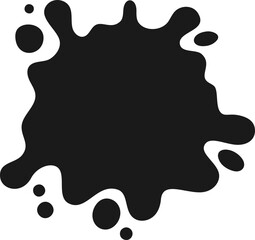 Ink Splash Shape Vector