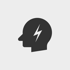 Flash in head icon
