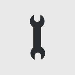 Wrench vector icon illustration sign