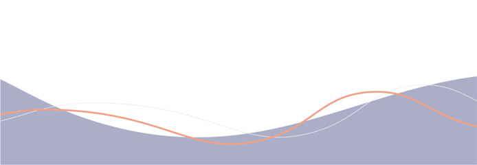 Aesthetic Wave Border Vector Illustration