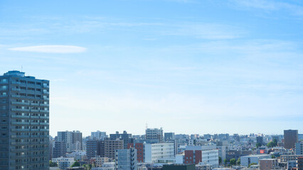 Fototapeta na wymiar 日本の地方都市の住宅の風景
