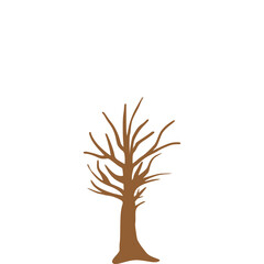 Obraz premium tree flat universal scenery collection set