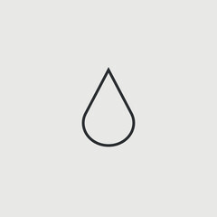 Drop of water vector icon illustration sign