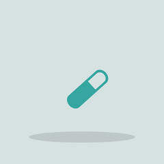 Pill vector icon illustration sign