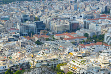 Aerial View of Athens, Greece