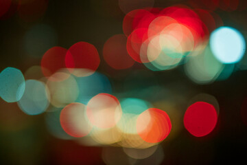 abstract background with bokeh lights