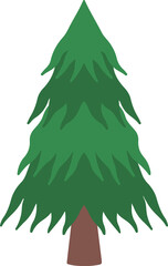 Christmas Watercolor Spruce Tree
