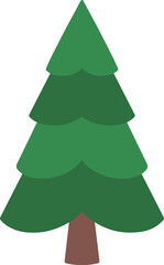 Christmas Watercolor Fir Tree
