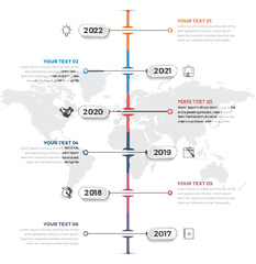 Modern Vertical Timeline Infographics 