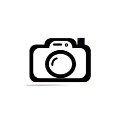 Photo camera vector icon