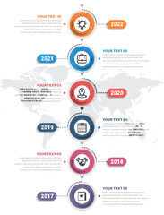 Modern Vertical Timeline Infographics 