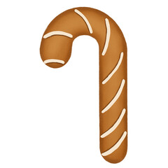 Cartoon Christmas Cookies Icon Set Holiday Concept Element Flat Design Style