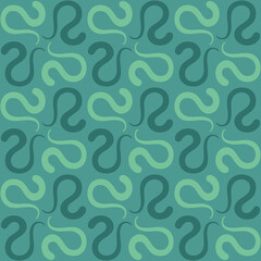 Fototapeta na wymiar Seamless tile pattern in traditional style. Simple abstract spiral shapes. Flat vector graphics.