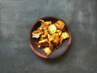 Food in a plate on the table