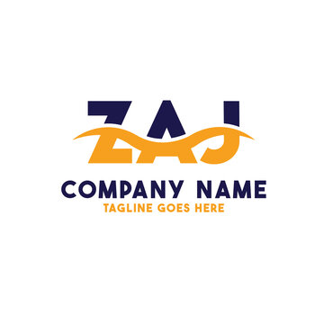 Letter ZAJ logo design vector template, ZAJ logo