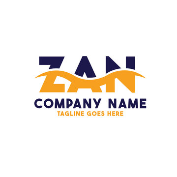 Letter ZAN logo design vector template, ZAN logo