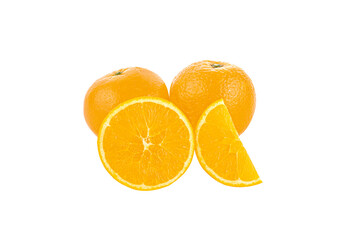 oranges slice  isolated on transparent png