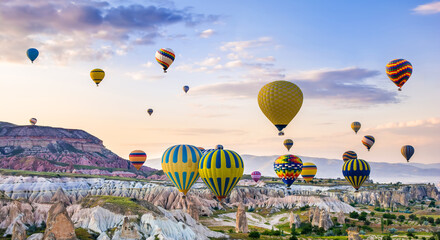 The great tourist attraction of Cappadocia - balloon flight. Cappadocia is known around the world...