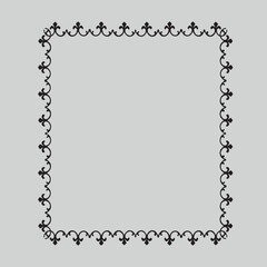 Frame, in the style of an ornament, Vector illustration eps 10, Art.	