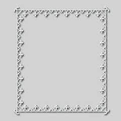 Frame, in the style of an ornament, Vector illustration eps 10, Art.	