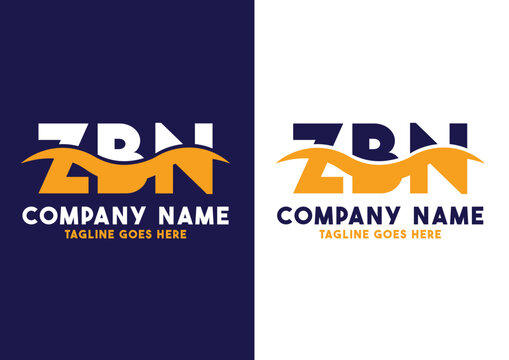 Letter ZBN logo design vector template, ZBN logo