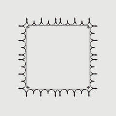 Frame, in the style of an ornament, Vector illustration eps 10, Art.	