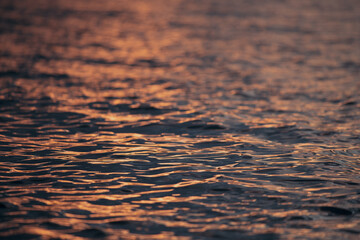 sunset in water