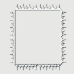 Frame, in the style of an ornament, Vector illustration eps 10, Art.	