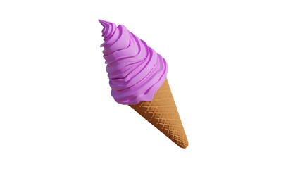 ice cream cone isolated