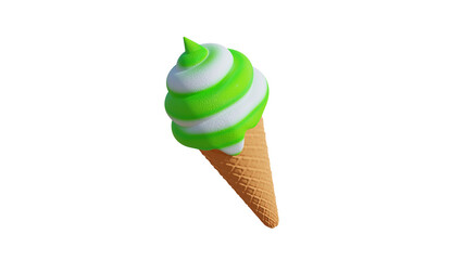 ice cream cone isolated