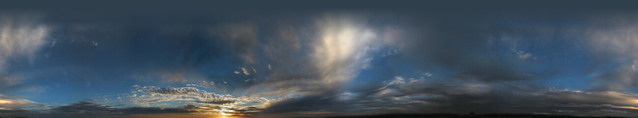 Fototapeta premium 360° background sky and clouds