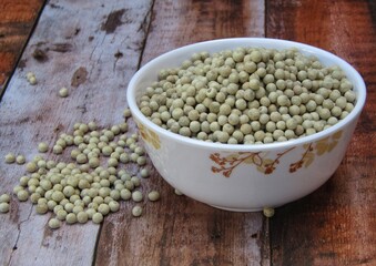 White pepper in a bowl 