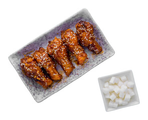 fried chicken Korea style isolated and save as to PNG file 