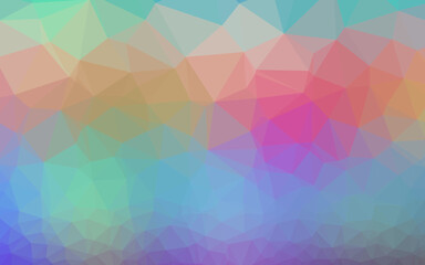 Obraz premium Light Multicolor, Rainbow vector blurry triangle pattern.