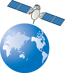 衛星と地球  © FACTORIE