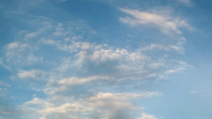 cloudy blue sky as the background