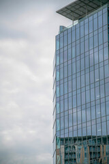 Fototapeta na wymiar Glass building views from Butler Metro Park- Austin, Texas
