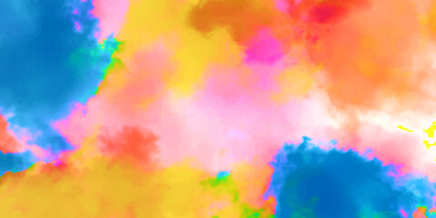 abstract watercolor background with watercolor splashes.bright multicolor hand drawn illustration.Great for textures, backgrounds, banner, there is a place for text.><