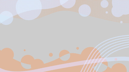 Fototapeta na wymiar Light Grey Background with Abstract Artistic Illustration, Orange