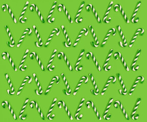 Christmas background candies 3D illustration