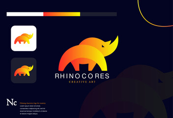 rhino logo vector file