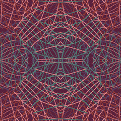 Seamless fractal pattern in vector format for printed fabrics or any other purposes. Every object is grouped base on color so the pattern is editable, tileable and easy to use.