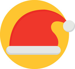 Santa hat Vector Icon which is suitable for commercial work and easily modify or edit it
