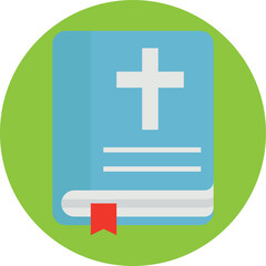 Bible book Vector Icon which is suitable for commercial work and easily modify or edit it
