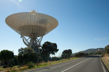 antennas of the space station facilities in Madrid deep space communications complex