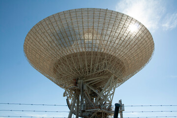 antennas of the space station facilities in Madrid deep space communications complex