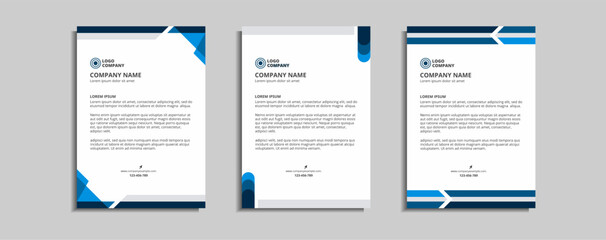 modern corporate letterhead template design